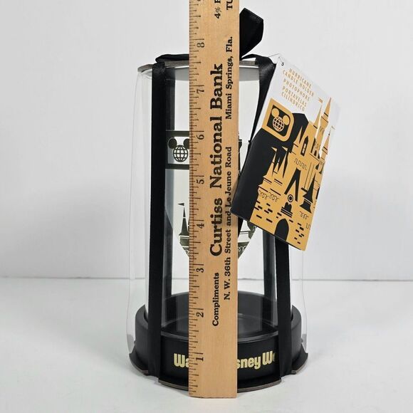 Disney Parks WDW Hurricane Candle Holder Cinderella‎ Castle Black Gold - Picture 6 of 6